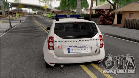 Renault Duster Spanish Police for GTA San Andreas