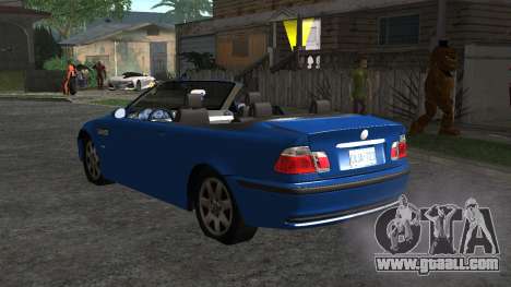 Bmw E46 Cabrio V3 for GTA San Andreas