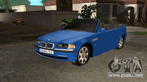 Bmw E46 Cabrio V3 for GTA San Andreas
